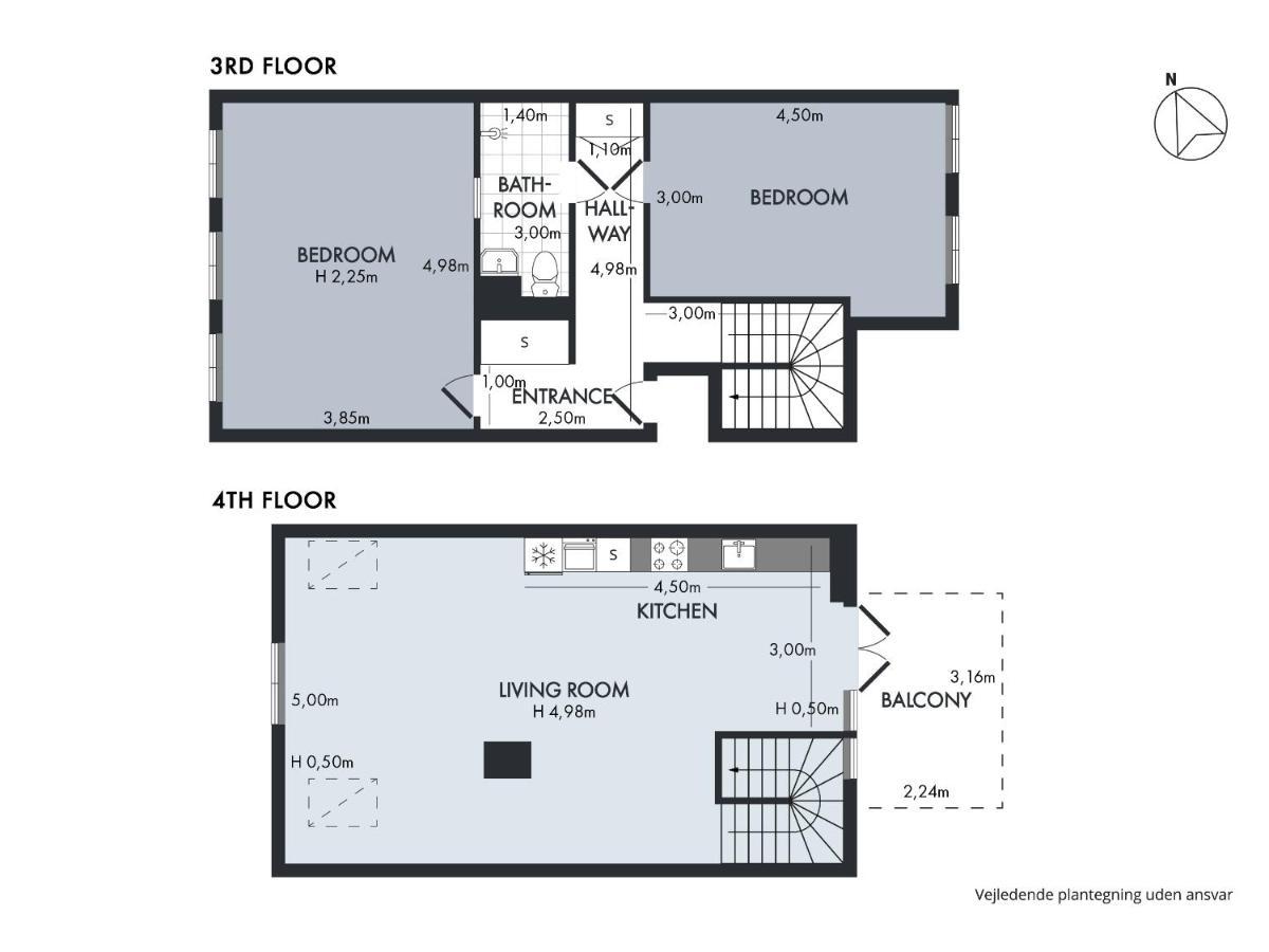 Sanders Main - Endearing Two-Bedroom Duplex Apartment With A Balcony Next To Magical Nyhavn Koppenhága Kültér fotó